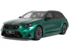 2024 BMW M5 Touring G99 Isle of Man Green Metallic with Black Top 1/18 Model Car GT Spirit GT509