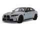 2024 BMW M3 CS M Brooklyn Gray Metallic with Black Top and Hood Stripes 1/18 Model Car GT Spirit GT510 2024 BMW M3 CS M Brooklyn Gray Metallic with Black Top and Hood Stripes 1/18 Model Car GT Spirit GT510
