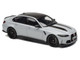 2024 BMW M3 CS M Brooklyn Gray Metallic with Black Top and Hood Stripes 1/18 Model Car GT Spirit GT510 2024 BMW M3 CS M Brooklyn Gray Metallic with Black Top and Hood Stripes 1/18 Model Car GT Spirit GT510