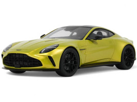 2024 Aston Martin Vantage Cosmopolitan Yellow Metallic with Black Top 1/18 Model Car GT Spirit GT514