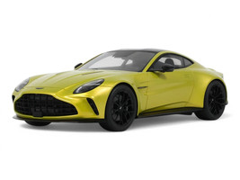 2024 Aston Martin Vantage Cosmopolitan Yellow Metallic with Black Top 1/18 Model Car GT Spirit GT514