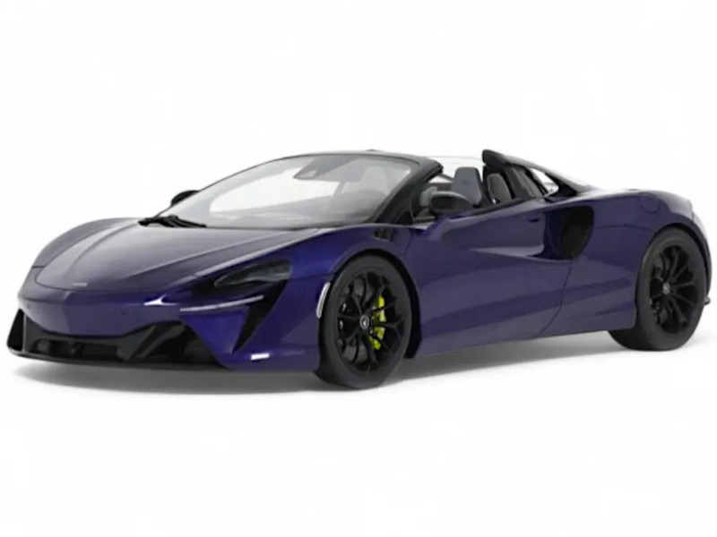2024 McLaren Artura Spider Lantana Purple Metallic 1/18 Model Car GT Spirit GT515