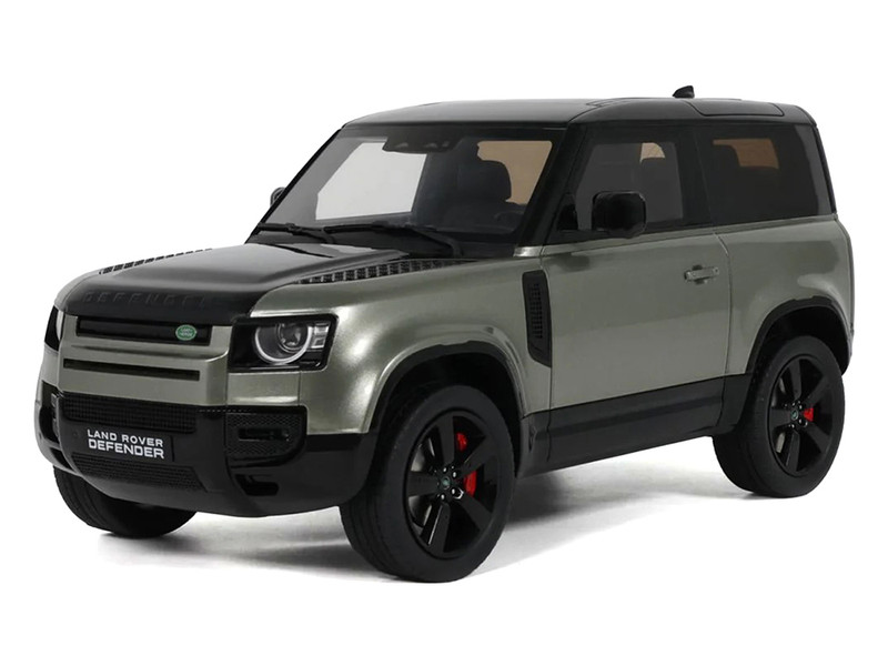 2021 Land Rover Defender 90 P400 X Dynamic HSE Pangea Green Metallic 1/18 Model Car GT Spirit GT517