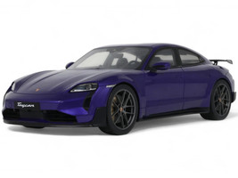 2023 Porsche Taycan Turbo GT Purple Sky Metallic 1/18 Model Car GT Spirit GT520