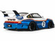 2023 RWB x Liberty Walk 993 #2 White and Blue Metallic with Graphics 1/18 Model Car GT Spirit GT530