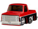 1987 Chevrolet C10 Pickup Truck Red Metallic and Black Customs Series 2 Diecast Model Car CarTuned 515067