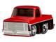 1987 Chevrolet C10 Pickup Truck Red Metallic and Black Customs Series 2 Diecast Model Car CarTuned 515067
