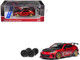 Subaru BRZ Varis Arising 1 RHD Right Hand Drive Red Metallic with Carbon Hood and Top and Extra Wheels 1/64 Diecast Model Car CM Model CM64-BRZ-07