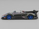 Pagani Zonda Revo Barchetta Carbon with Red White and Blue Stripes 1/64 Diecast Model Car CM Model CM64-ZONDA-RB01