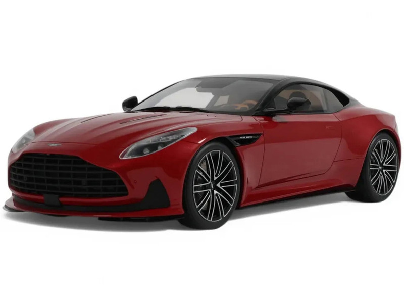 2023 Aston Martin DB12 Hyper Red with Black Top 1/18 Model Car GT Spirit GT936