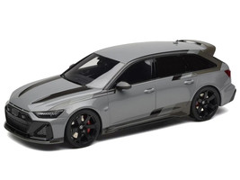 2024 Audi RS 6 GT Gray 1/18 Model Car GT Spirit GT965
