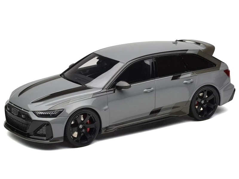 2024 Audi RS 6 GT Gray 1/18 Model Car GT Spirit GT965