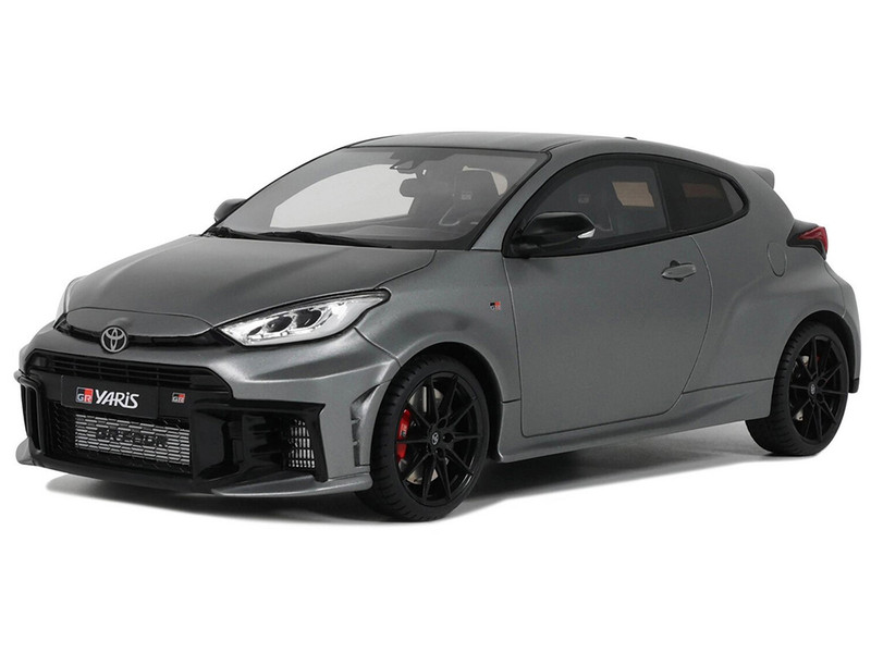 2024 Toyota GR Yaris Precious Metal Gray Metallic Limited Edition to 999 pieces Worldwide 1/18 Model Car Otto Mobile OT1127