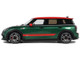 2021 Mini Clubman F54 JCW British Green Metallic with Red Top and Stripes Limited Edition to 999 pieces Worldwide 1/18 Model Car Otto Mobile OT1168