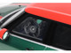 2021 Mini Clubman F54 JCW British Green Metallic with Red Top and Stripes Limited Edition to 999 pieces Worldwide 1/18 Model Car Otto Mobile OT1168