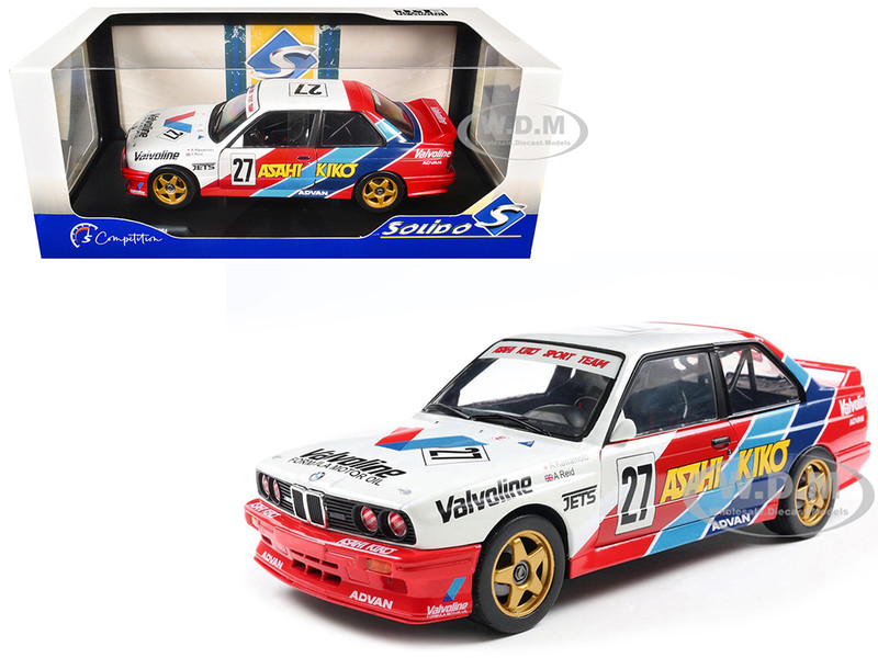 BMW E30 M3 #27 Atsushi Kawamoto Anthony Reid Japanese Touring Car Championship 1986 Competition Series 1/18 Diecast Model Car Solido S1801529