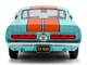 1967 Shelby GT500 #4 Gulf Racing Tribute Light Blue with Orange Stripes 1/18 Diecast Model Car Solido S1802911