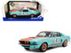1967 Shelby GT500 #4 Gulf Racing Tribute Light Blue with Orange Stripes 1/18 Diecast Model Car Solido S1802911