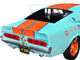 1967 Shelby GT500 #4 Gulf Racing Tribute Light Blue with Orange Stripes 1/18 Diecast Model Car Solido S1802911