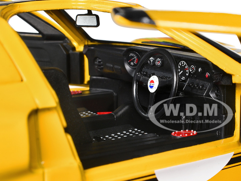 1968 FORD GT40 MK1 YELLOW 1/18 DIECAST MODEL CAR BY SOLIDO