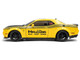 2023 Dodge Challenger SRT Hellcat Redeye Widebody Taxi NYC Hellcab Yellow with Black Hood and Graphics 1/18 Diecast Model Car Solido S1805716
