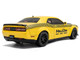 2023 Dodge Challenger SRT Hellcat Redeye Widebody Taxi NYC Hellcab Yellow with Black Hood and Graphics 1/18 Diecast Model Car Solido S1805716