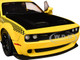 2023 Dodge Challenger SRT Hellcat Redeye Widebody Taxi NYC Hellcab Yellow with Black Hood and Graphics 1/18 Diecast Model Car Solido S1805716