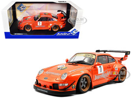 2020 RWB Bodykit #7 Jagermeister Orange with Graphics 1/18 Diecast Model Car Solido S1808506