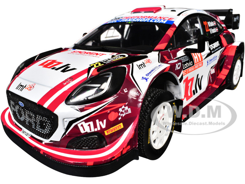 Ford Puma Rally1 #22 Martins Sesks Renars Francis Rally Latvia 2024 Competition Series 1/18 Diecast Model Car Solido S1809507