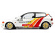 1991 Honda Civic EG6 RHD Right Hand Drive Mugen Racing White with Stripes 1/18 Diecast Model Car Solido S1810404