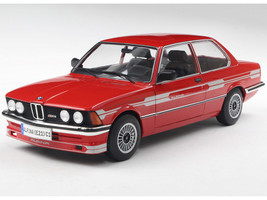 1980 Alpina E21 C1 2 3 Red with Gray Stripes 1/18 Diecast Model Car Solido S1812803