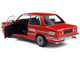 1980 Alpina E21 C1 2 3 Red with Gray Stripes 1/18 Diecast Model Car Solido S1812803