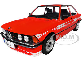 1980 Alpina E21 C1 2 3 Red with Gray Stripes 1/18 Diecast Model Car Solido S1812803