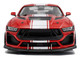 2024 Ford Shelby Mustang Super Snake Race Red with White Stripes 1/18 Diecast Model Car Solido S1813801