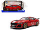 2024 Ford Shelby Mustang Super Snake Race Red with White Stripes 1/18 Diecast Model Car Solido S1813801