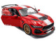 2024 Ford Shelby Mustang Super Snake Race Red with White Stripes 1/18 Diecast Model Car Solido S1813801