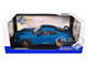 2024 Ford Shelby Mustang Super Snake Grabber Blue Metallic with Black Stripes 1/18 Diecast Model Car Solido S1813802