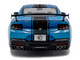 2024 Ford Shelby Mustang Super Snake Grabber Blue Metallic with Black Stripes 1/18 Diecast Model Car Solido S1813802