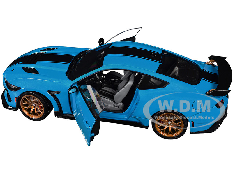 2024 FORD SHELBY MUSTANG SUPER SNAKE GRABBER BLUE 1/18 DIECAST