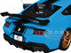 2024 Ford Shelby Mustang Super Snake Grabber Blue Metallic with Black Stripes 1/18 Diecast Model Car Solido S1813802