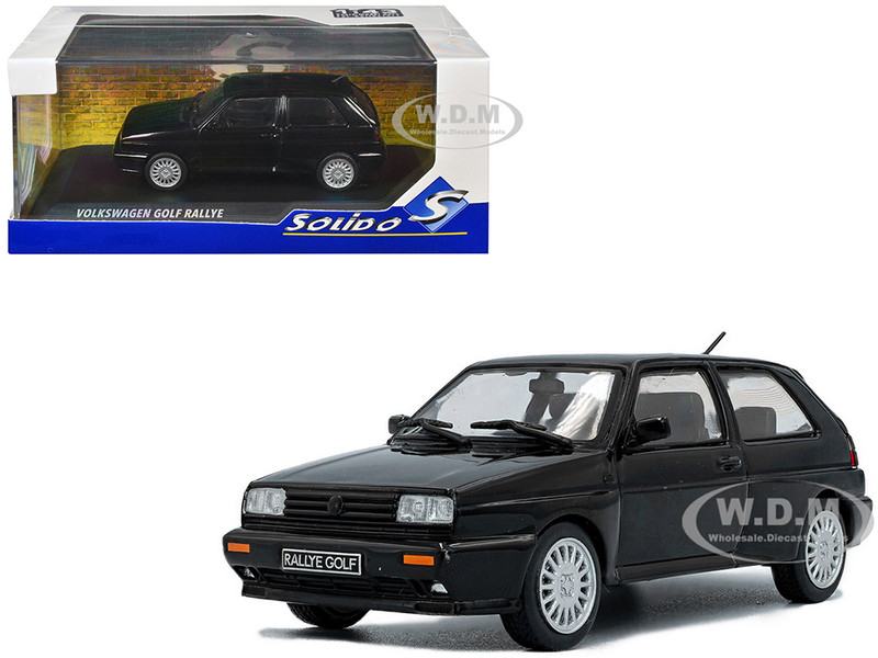 1989 Volkswagen Golf Rallye G60 Black 1/43 Diecast Model Car Solido S4311303