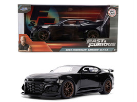 2024 Chevrolet Camaro ZL1 1LE Black Fast X 2023 Movie Fast & Furious Series 1/24 Diecast Model Car Jada 36475