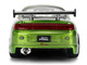 Brian's Mitsubishi Eclipse Green Color Brush Finish with Graphics The Fast and the Furious 2001 Movie Fast & Furious Series 1/24 Diecast Model Car Jada 36817