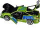 Brian's Mitsubishi Eclipse Green Color Brush Finish with Graphics The Fast and the Furious 2001 Movie Fast & Furious Series 1/24 Diecast Model Car Jada 36817