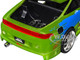 Brian's Mitsubishi Eclipse Green Color Brush Finish with Graphics The Fast and the Furious 2001 Movie Fast & Furious Series 1/24 Diecast Model Car Jada 36817