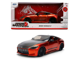 2023 Nissan Z Orange Metallic with Carbon Hood and Black Top JDM Tuners Series 1/24 Diecast Model Car Jada 37490