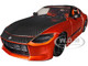 2023 Nissan Z Orange Metallic with Carbon Hood and Black Top JDM Tuners Series 1/24 Diecast Model Car Jada 37490