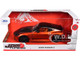 2023 Nissan Z Orange Metallic with Carbon Hood and Black Top JDM Tuners Series 1/24 Diecast Model Car Jada 37490