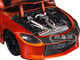 2023 Nissan Z Orange Metallic with Carbon Hood and Black Top JDM Tuners Series 1/24 Diecast Model Car Jada 37490