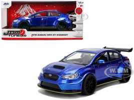 2016 Subaru WRX STI Widebody Blue Metallic JDM Tuners Series 1/24 Diecast Model Car Jada 37491